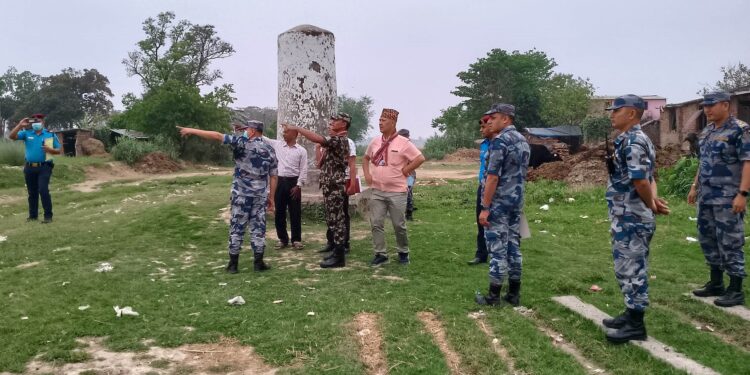 Illegal structures constructed at no man's land removed