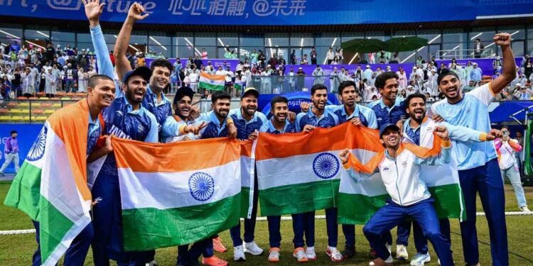 Asiad india cricket gold