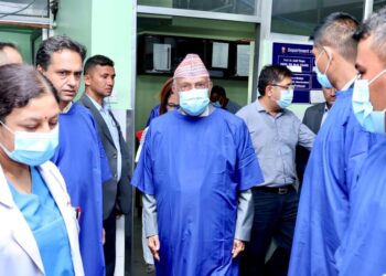 Pm Oli Takes Stock Of Saurya Airlines Pilot's Health Condition
