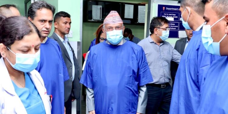 Pm Oli Takes Stock Of Saurya Airlines Pilot's Health Condition