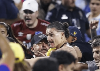 Copa America: Darwin Nunez climbed into the stands to fight with the fans